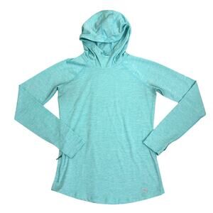 Under Armour Light Blue Pullover Hooded Athletic Shirt Size Women's XS